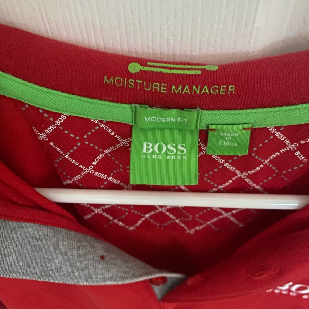 Boss Red and Gray Polo Shirt - Picture 2 of 3